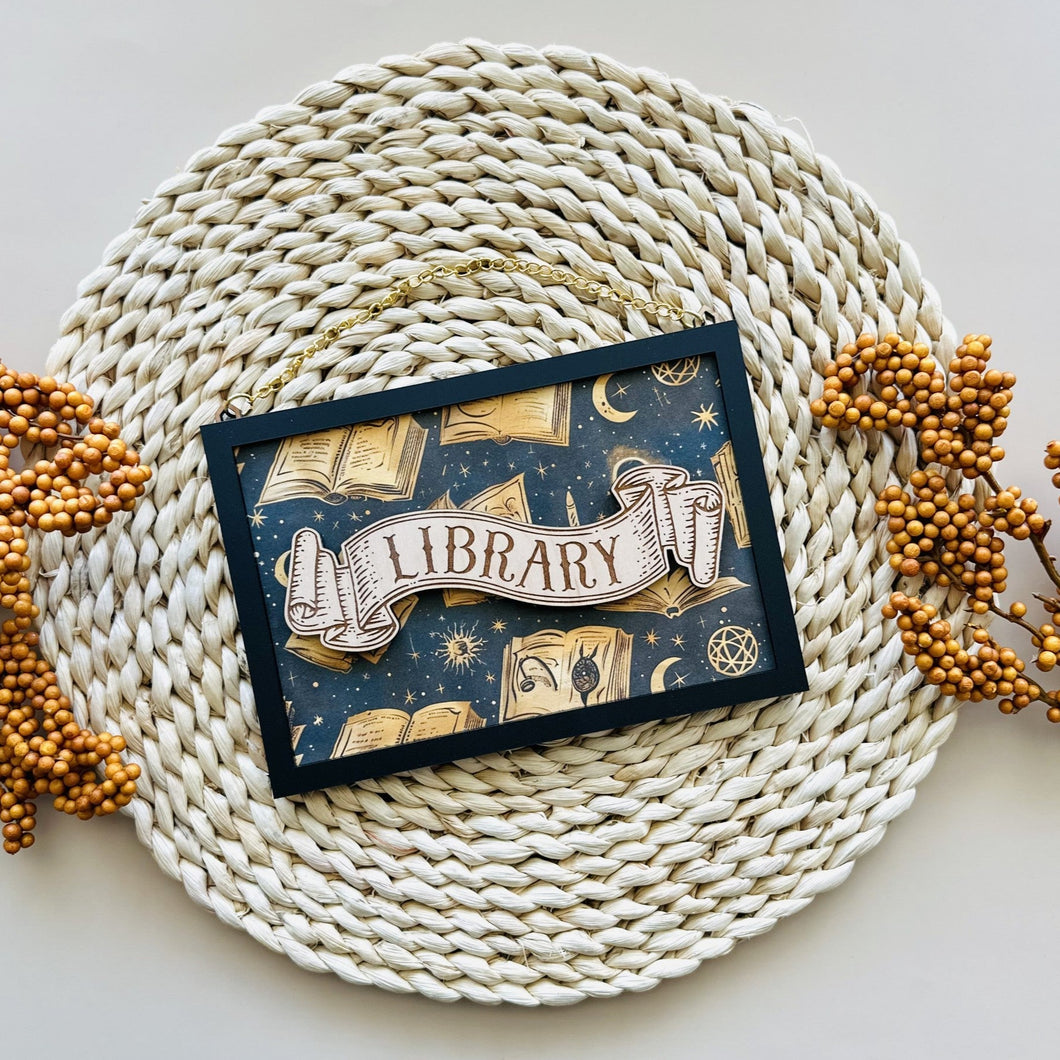 Celestial Library Sign