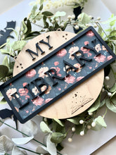 Load image into Gallery viewer, My Library Dark Floral Sign
