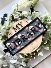 Load image into Gallery viewer, My Library Dark Floral Sign
