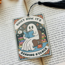 Load image into Gallery viewer, Quiet It&#39;s Reading O&#39;Clock Bookmark
