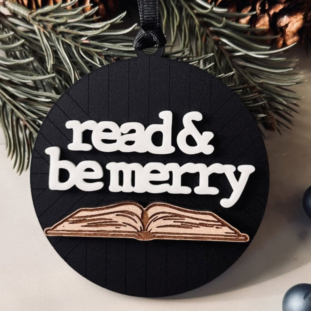 Read and Be Merry Christmas Ornament