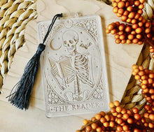 Load image into Gallery viewer, Skeleton Tarot Card Bookmark
